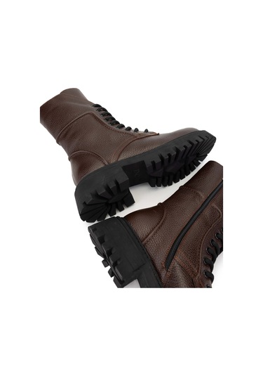 Tamer Tanca Kadın Hakiki Deri Kahverengi Casual Bot 1059 05481750 Bn Bot Sk24-25 A.kahve Fltr Acı Kahverengi