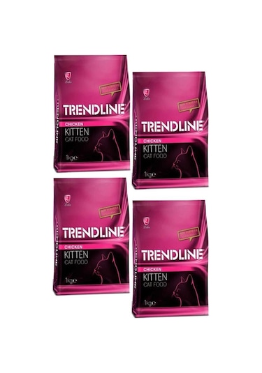 Trendline Kitten Yavru Kedi Maması 4 x 1 KG