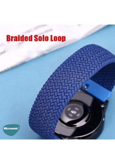 Microsonic Huawei Watch Gt5 Pro 46mm Kordon, Medium Size, 155mm Braided Solo Loop Band