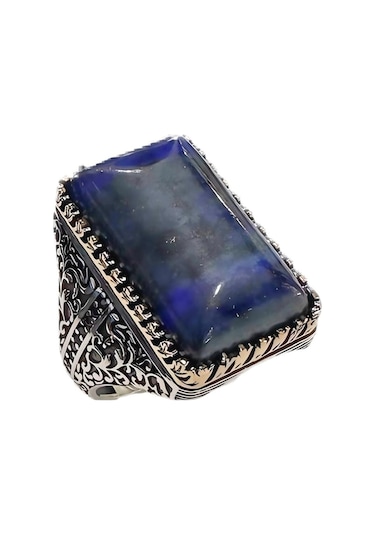 Lapis Taşlı Erkek Yüzük 250058263g32y Gümüş