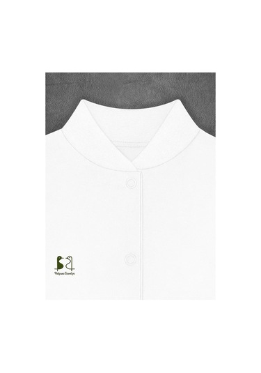 Fabrika Bambuk Düğmeli Üstler 53565492 Açık Mavi