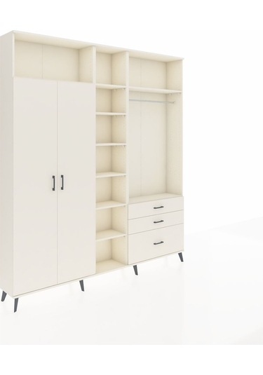 Arges Dolap 9 Raflı 3 Çekmeceli 2 Askılı 220x30x243 Aytaşı-aytaşı/aytaşı Aytası/aytası