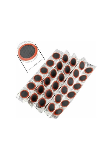 Hsgl Bisiklet Lastik Soğuk Yama Bisiklet Yedek Parça Tamir Kiti 64'lü 20 MM Siyah