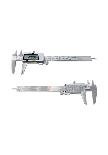 Dijital Çelik Gövde 150 Mm Kumpas-pil Hediyeli