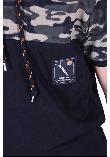 Markahit Kamuflaj Desenli T-shirt Erkek Çocuk Yeşil