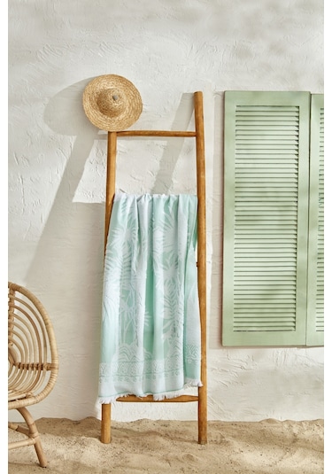 Karaca Home Palm Tree Lime Plaj Havlusu 200.22.11.0320