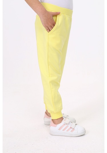 Toontoy Kız Çocuk Eşofman Alt Açık Sarı