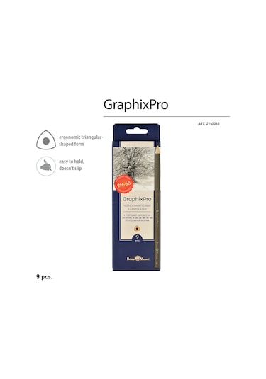 Bruno Visconti " Graphixpro'' Dereceli Kurşun Kalem Seti 9 Adet 2h-6b.