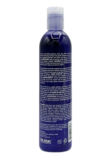 Rusk Deepshine Platinumx Mor Şampuan 355ml Tüm Saçlar