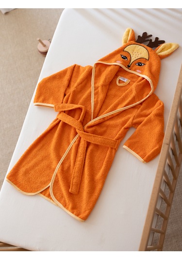 %100 Pamuk Kutulu Yenidoğan/bebek Bornoz Seti 4 Parça /...