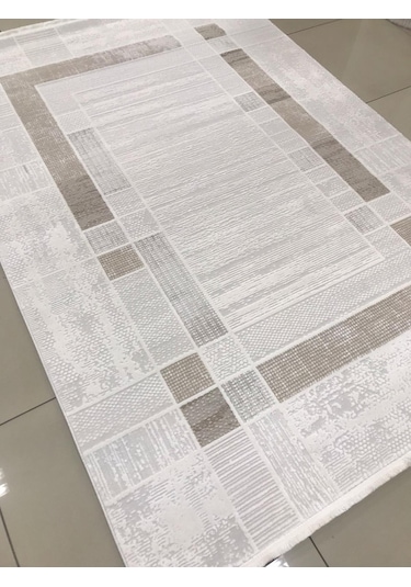 Padişah Halı Eternity 78677 070 Serisi Akrilik Salon Oturma Odası Halısı Krem - Kahve