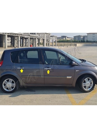 Woc Chrome Renault Scenic 2 Krom Kapı Kolu 2003-2009 4 Kapı Pasla