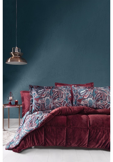 Barlett Çift Kişilik Triola Uyku Seti - Bordo