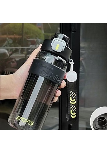 Suntek Spor Şişesi 27oz Kolay Temizlenebilir Pipetli Siyah
