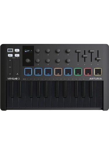 Minilab 3 Deep Black Mıdı Klavye