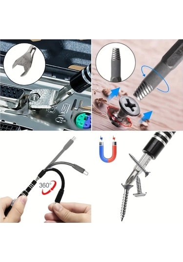 Honeybeeshop Mavi 138'i 1 Dıy Tamir Seti Hassas Tornavida Seti Mini Anahtar Vida Sökücü Telefon Tablet Saat Kamera