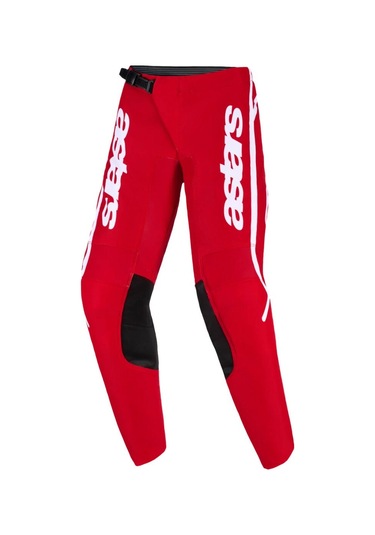 Alpinestars Youth Fluid Apex Genç Kros Motosiklet Pantolonu Kırmızı Beyaz