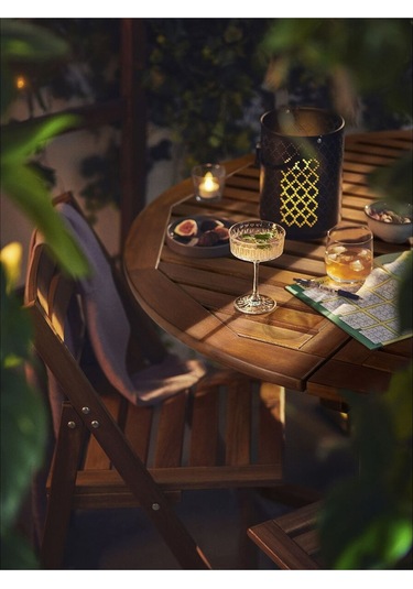 Yemek Masası, Açık Kahverengi, 130 Cm Balkon,teras,bahçe Masa Ahşap Yuvarlak Kahverengi