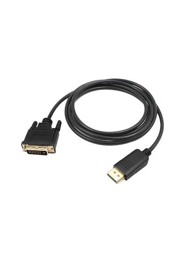 Fortunelane 1.8m Siyah Dp-dvı Hdmı Kablo, 1080p Full Hd, Kolay Bağlantı, Ekran/proje İçin