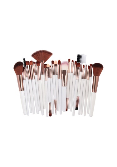 Hfambition 25'li Tam Makyaj Fırça Seti - Göz Farı, Kaş Vb. Farklı Kullanimlar İçin Yumuşak Fiber Saçlı, Taşınabilir Makyaj Aleti