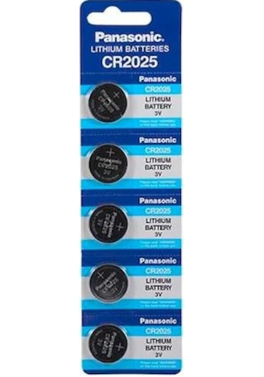 Panasonic CR2025 3V Lityum Düğme Pil 5'li
