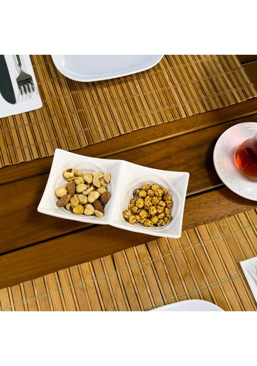 Alezy 523 Göreme Melamin Termostar Ürgüp İkili Sosluk 16x8 Beyaz