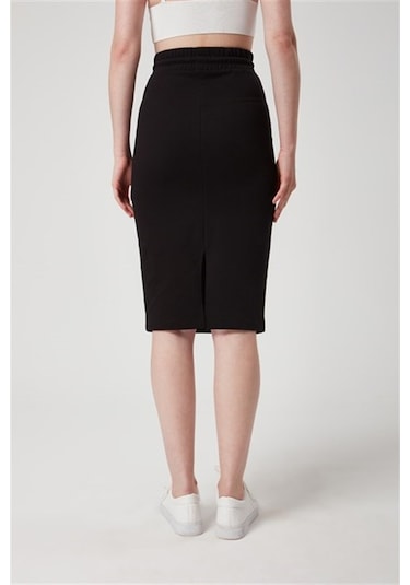 Siyah Beli Lastikli Spor Kalem Etek