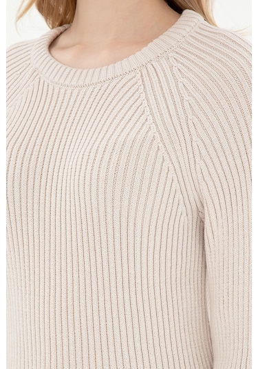 U.s. Polo Assn. Kadın Krem Kazak /triko 50297095-vr071 Krem