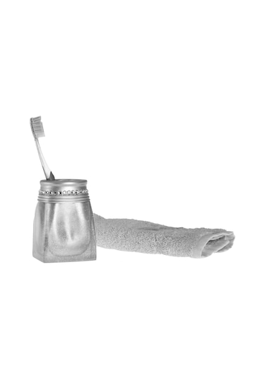 Bosphorus Sia Diş Fırçalık Taşlı Gümüş Model Poliresin Diğer