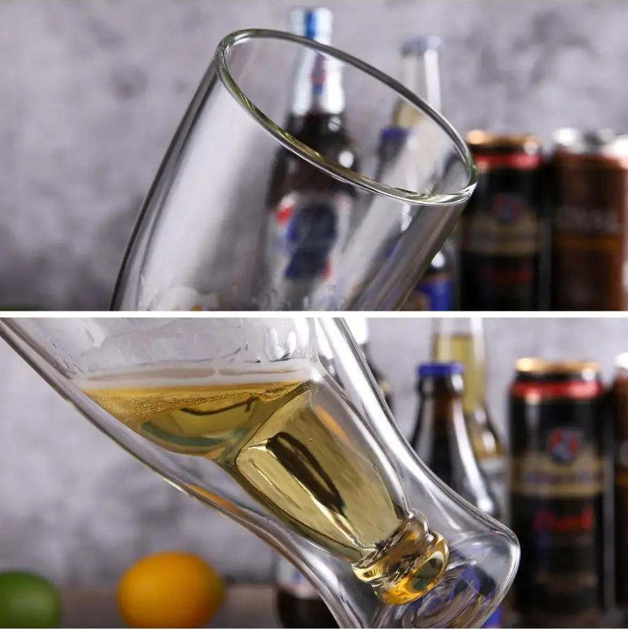 Cnglass 400 Ml 2 Adet Çift Duvarlı Bira Bardağı 165570523 Beyaz