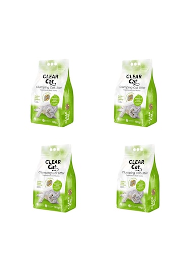 Clear Cat Marsilya Sabunlu İnce Topaklaşan Bentonit Kedi Kumu 4 x 10 KG