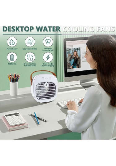 Jialan Küçük Taşınabilir Ac, Mini Klima Kişisel Evaporatif Hava