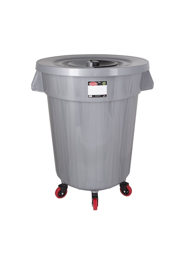 Mega Çöp Konteyneri Metalize 120 Lt Tekerlekli