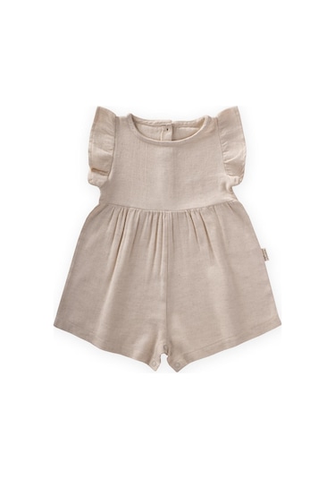 Cigit Keten Tulum 0-3 Yaş Naturel Beyaz