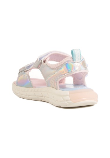 Gümüş Cırtlı Işıklı Anatomik Kız Çocuk Sandalet 1946 P Gümüş