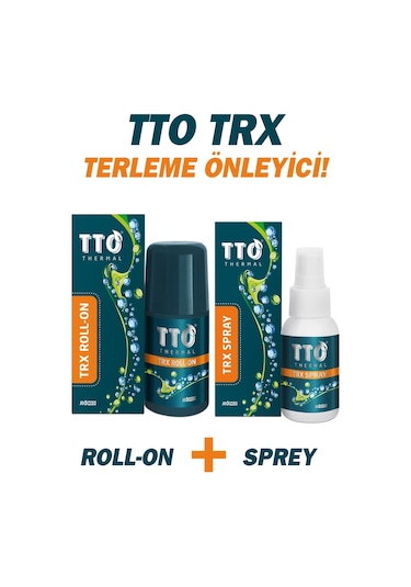 Tto Trx Sprey Ve Roll-on Paketi Terleme Önleyici Çay Ağacı Yağı / Tea Tree Oıl