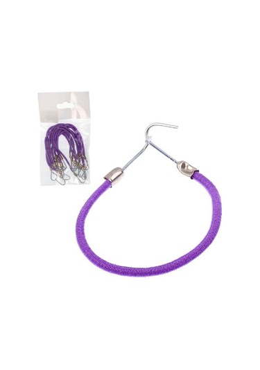 Antaç İnce Kancalı Lastik Toka 12'li Mor