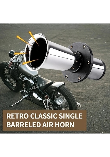 Pazly Wangxi Aazrzrz Vintage Klasik Kısa Boynuzlu 12v Alüminyum Kompresörlü Siyah Trompet, Vintage Tasarım, Guangdong, Çin Üretim