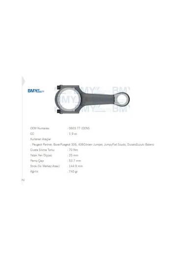 Piston Kolu Partner-expert-scudo Dw8/xud9