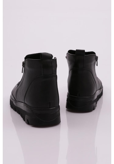 Dgn 1059 Kadin Fermuarli Bot 1059-692-R1534 Siyah