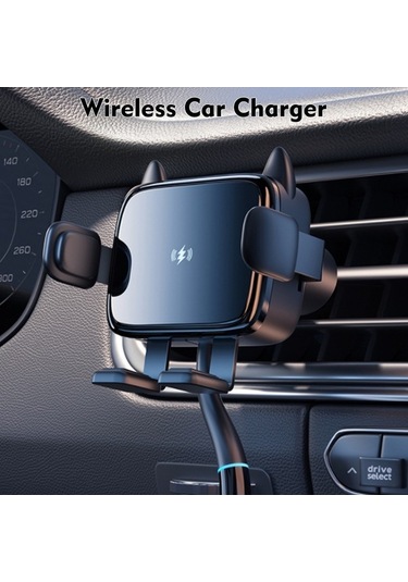 Dancemonkey 15w Kablosuz Araç Şarj Cihazı - Hızlı Sıkıştırmalı Hava Menfezi Telefon Tutucu İphone/huawei/samsung Uyumlu Siyah Siyah Dancemonkey 15w Kablosuz Araç Şarj Cihazı - Hızlı Sıkıştırmalı Hava Menfezi Telefon Tutucu İphone/huawei/samsung Uyumlu Siyah Siyah
