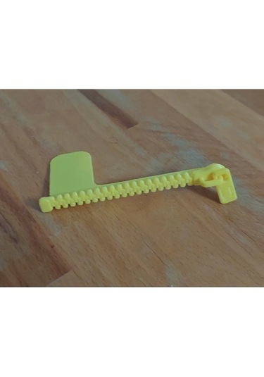 Sarı Renkli Fermuar Tasarımlı Kitap Ayracı Eğlenceli Ve Şık Kitap Okuma Aksesuarı 1 Adet