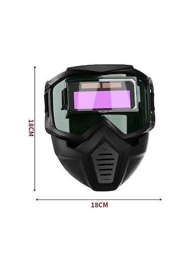 Ayrılabilir Kaynakçı Maskesi Otomatik Kararan Kaynak Gözlük Çalışma Koruyucu Ekipman A