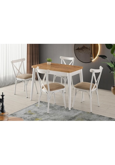 Damla Bahar Mdf Mutfak Masa Sandalye Takımı 60x100