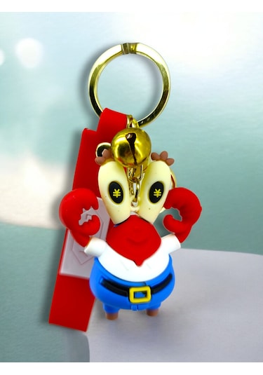 Sünger Bob Bay Yengeç Anahtarlık Charm