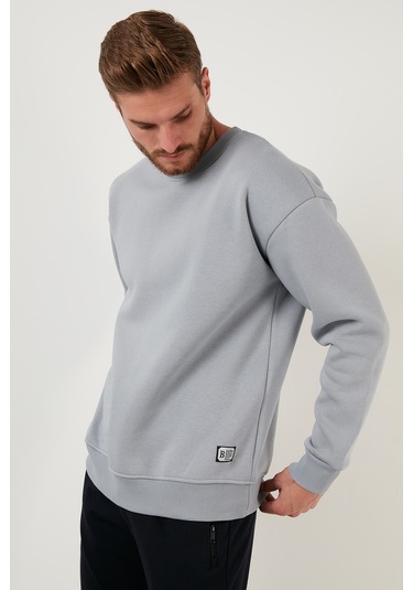 Buratti Erkek Sweat 5905255 Açık Gri Açık Gri