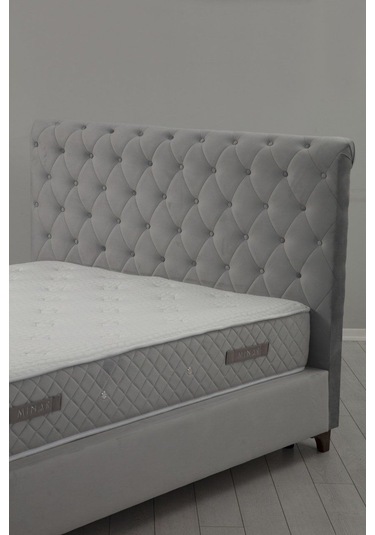 160x200 Deluxe Baza+başlık+sonata Yatak Gri
