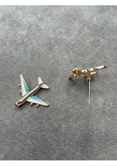 Remove Metal Broş Uçak Havacılık 158261441 Yeşil