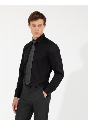 Pierre Cardin Erkek Siyah Gömlek Basic 50258931-vr046 Siyah