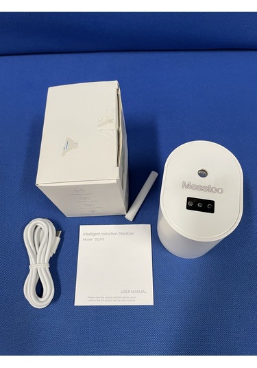 Mufunye Messtoo 100ml Taşınabilir Akıllı Dezenfektan Püskürtücü - Usb Şarjlı, Kızılötesi Sensörlü Beyaz